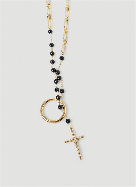 dolce and gabbana rosary necklace